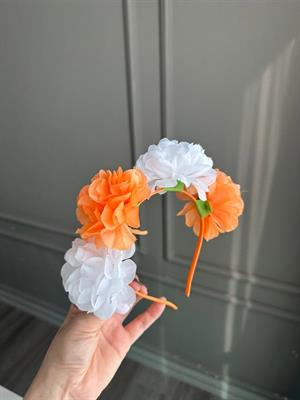 Çiçekli Festival Tacı - ÇOK RENKLİ