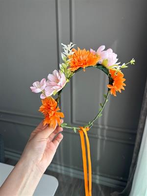 Çiçekli Festival Tacı - ÇOK RENKLİ