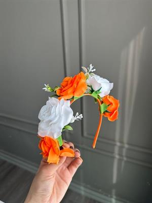 Çiçekli Festival Tacı - ÇOK RENKLİ