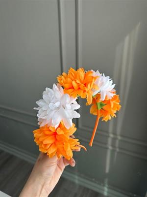 Çiçekli Festival Tacı - ÇOK RENKLİ