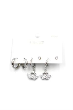 Çoklu Kuğu Küpe - Gümüş