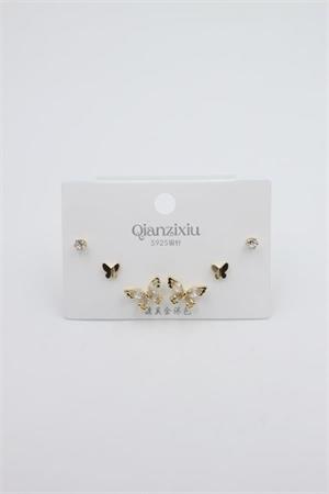 Çoklu Set Küpe - Altın