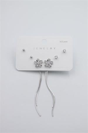 Çoklu Set Küpe - Gümüş