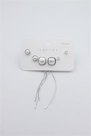 Çoklu Set Küpe - Gümüş