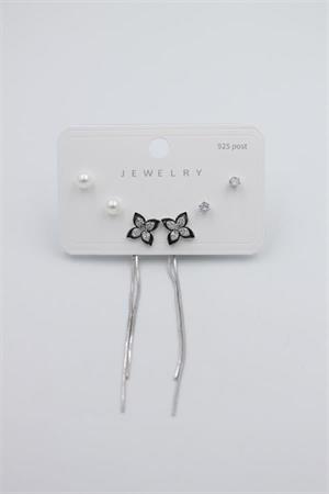 Çoklu Set Küpe - Gümüş