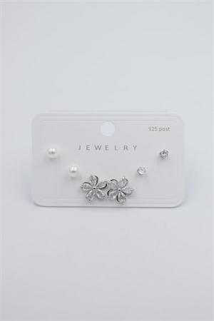 Çoklu Set Küpe - Gümüş