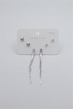 Çoklu Set Küpe - Gümüş