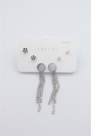 Çoklu Set Küpe - Gümüş