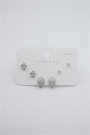 Çoklu Set Küpe - Gümüş