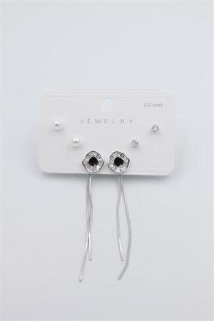 Çoklu Set Küpe - Gümüş