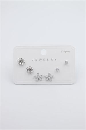 Çoklu Set Küpe - Gümüş