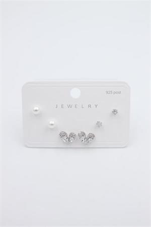 Çoklu Set Küpe - Gümüş