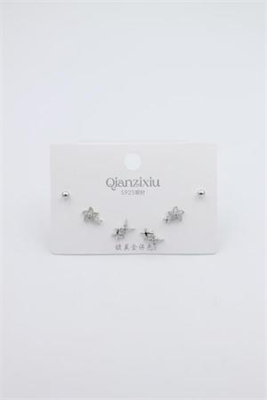 Çoklu Set Küpe - Gümüş