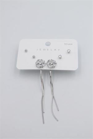 Çoklu Set Küpe - Gümüş