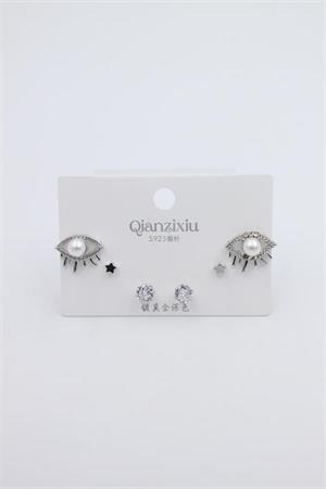 Çoklu Set Küpe - Gümüş