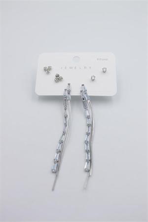Çoklu Set Küpe - Gümüş