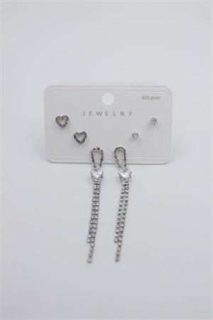 Çoklu Set Küpe - Gümüş