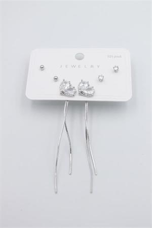 Çoklu Set Küpe - Gümüş