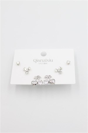 Çoklu Set Küpe - Gümüş