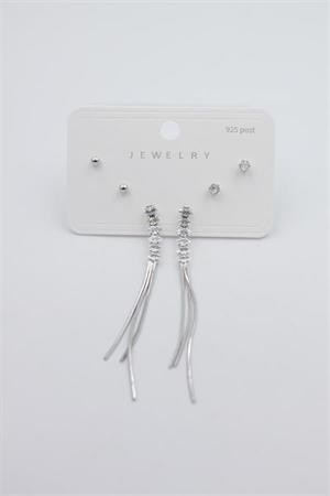 Çoklu Set Küpe - Gümüş