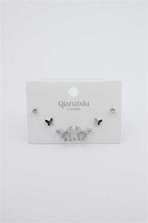 Çoklu Set Küpe - Gümüş