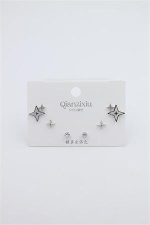 Çoklu Set Küpe - Gümüş