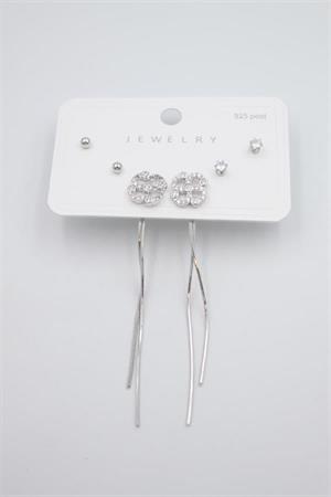 Çoklu Set Küpe - Gümüş