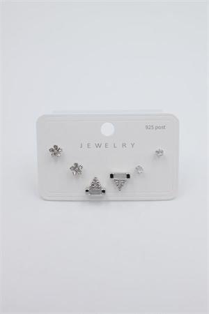 Çoklu Set Küpe - Gümüş