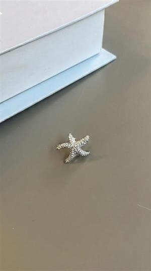 Deniz Yıldızı Kıkırdak Küpe - Gümüş