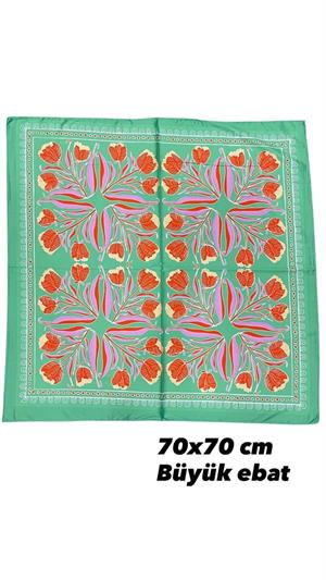 Desenli Fular 70X70 - ÇOK RENKLİ