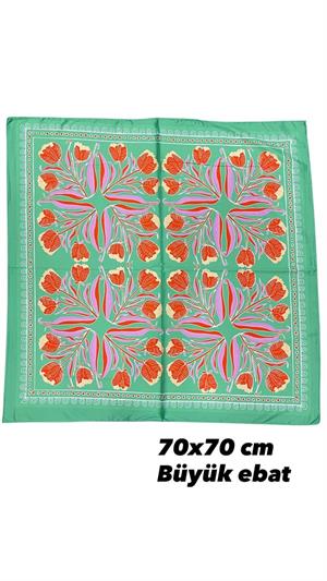 Desenli Fular 70X70 - ÇOK RENKLİ
