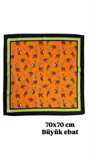 Desenli Fular 70X70 - ÇOK RENKLİ