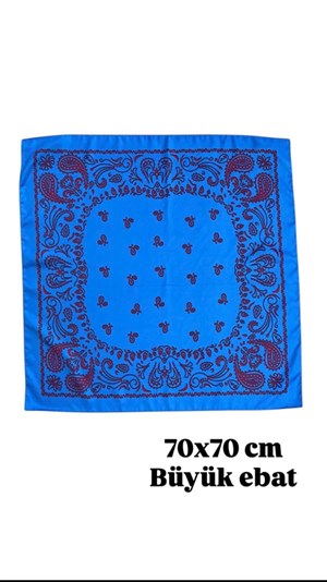 Desenli Fular 70x70cm - ÇOK RENKLİ