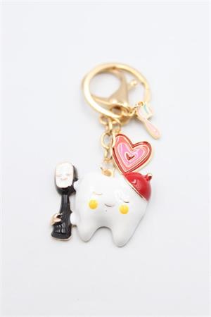 Diş Meslek Anahtarlık - Beyaz