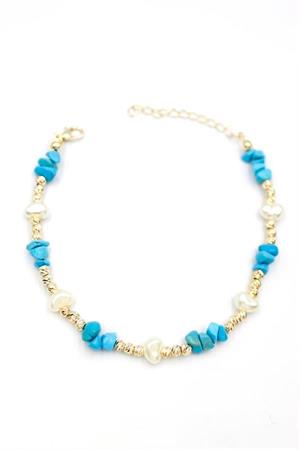 Dorika Taş Halhal - Turkuaz