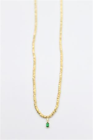 Dorika Taşlı Kolye - Altın