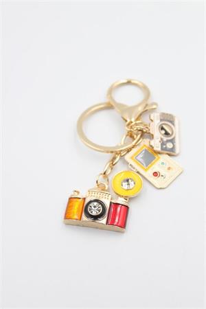 Fotoğraf Makinesi Anahtarlık - Altın