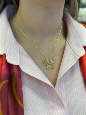 Füsün Kelebek Kolye - Altın