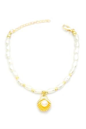 İnci Bileklik - Altın