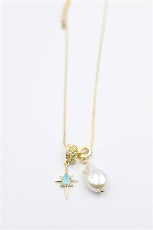 İnci Kolye - Altın