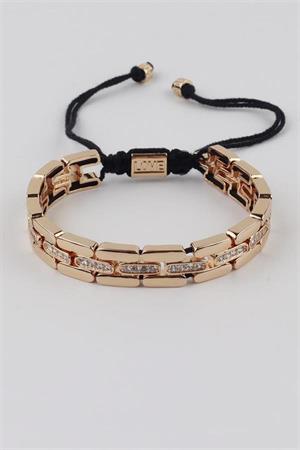 İpli Çelik Bileklik - Altın