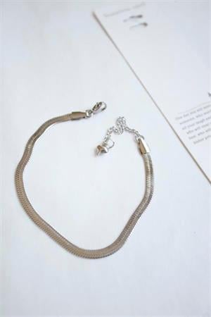 İtalyan Zincir Halhal - Gümüş