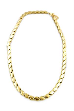 Kalın Kısa Arpa Zincir Kolye - Altın