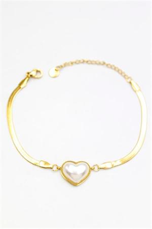Kalp Bileklik - Altın