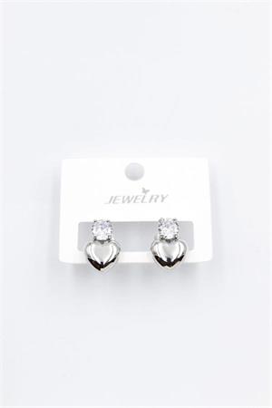 Kalp Küpe - Gümüş