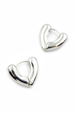 Kalp Küpe - Gümüş