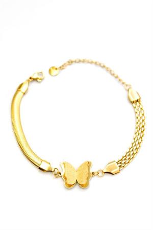 Kelebek Bileklik - Altın