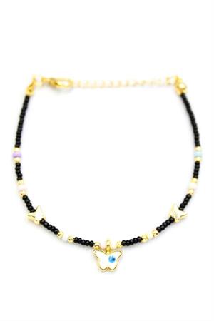 Kelebek Boncuk Bileklik - Siyah