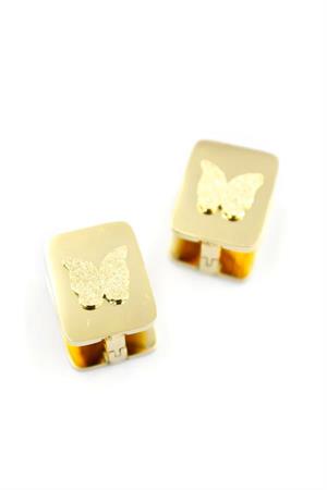 Kelebek Çelik Küpe - Altın