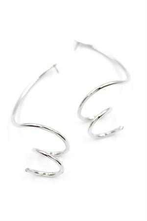 Kıvrımlı Küpe - Gümüş